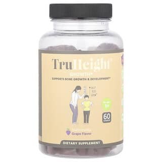 TruHeight, Growth, Multivitamin, For Ages 5+, Grape, 60 Gummies