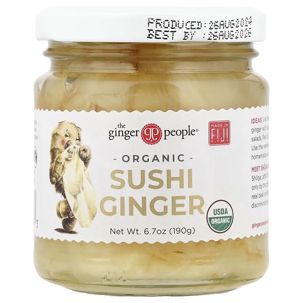 The Ginger People, 유기농 스시 생강, 190g(6.7oz)