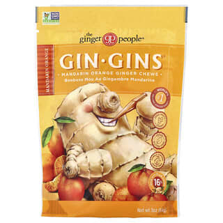 The Ginger People, Gin Gins®, Ginger Chews, Mandarin Orange, 3 oz (84 g)
