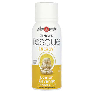 The Ginger People, Rescue Shot de Gengibre, Limão e Pimenta-caiena, 59 ml (2 fl oz)