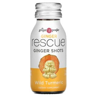 The Ginger People, Gingembre Rescue Shots, Curcuma sauvage, 60 ml