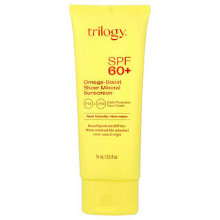 Trilogy, Omega-Boost, солнцезащитное средство с минералами, SPF 60+, 75 мл (2,5 жидк. унции)
