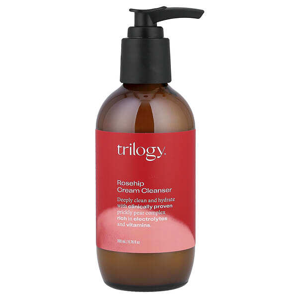 Trilogy, 玫瑰果潔面乳，適合各種膚質，6.76 液量盎司（200 毫升）