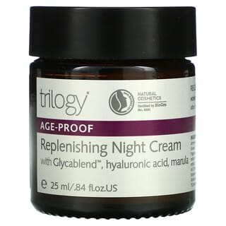 Trilogy, Replenishing Night Cream with Glycablend, Hyaluronic Acid, Marula, 0.84 fl oz (25 ml)