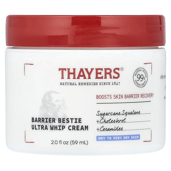 Thayers, Barrier Bestie 울트라 휩 크림, 향료 무함유, 59ml(2fl oz)