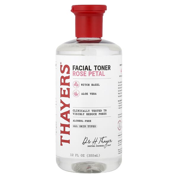 Thayers, ウィッチヘーゼル(マンサク)アロエベラフォーミュラ, アルコールフリートナー, 12液量オンス(355 ml)