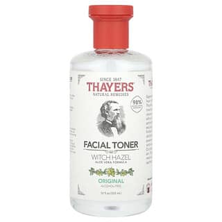 Thayers, Tónico facial con avellano de bruja, Sin alcohol, Original, 355 ml (12 oz. líq.)