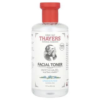 Thayers, 不含酒精，無香型金縷梅蘆薈爽膚水，12盎司（355毫升）