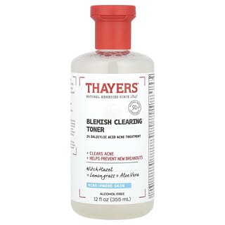Thayers, Tonique anti-imperfections, Peaux sujettes à l'acné, Sans alcool, 355 ml