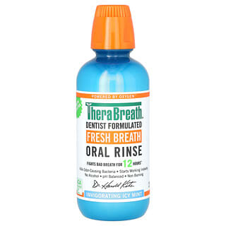 TheraBreath, Fresh Breath Oral Rinse, Invigorating Icy Mint, 16 fl oz (473 ml)