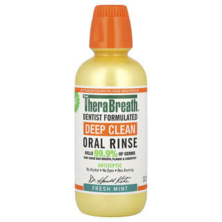 TheraBreath, Deep Clean Oral Rinse, Fresh Mint, 16 fl oz (473 ml)