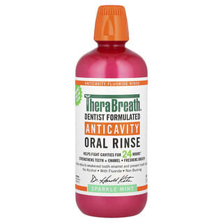 TheraBreath, Anticavity Oral Rinse, Mundspülung gegen Karies, Sparkle Mint, 1 l (33,8 fl. oz.)