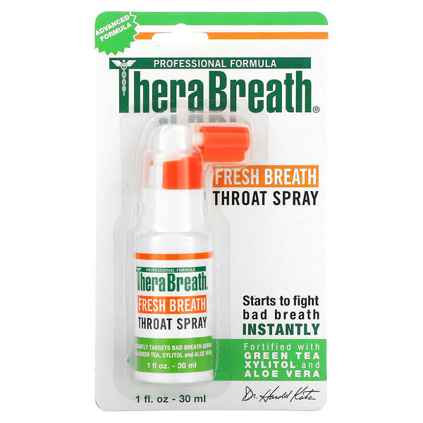 TheraBreath, 口氣清新，潤喉噴霧，1 液量盎司（30 毫升）