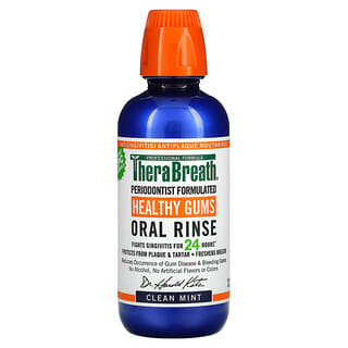 TheraBreath, 健康な歯茎口内洗浄、クリーンミントフレーバー、16液量オンス (473 ml)