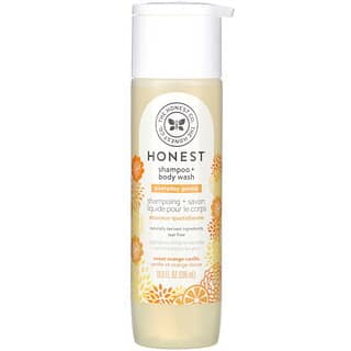 The Honest Company, 每日溫和洗髮水 + 沐浴露，甜橙香草，10.0 液量盎司（295 毫升）