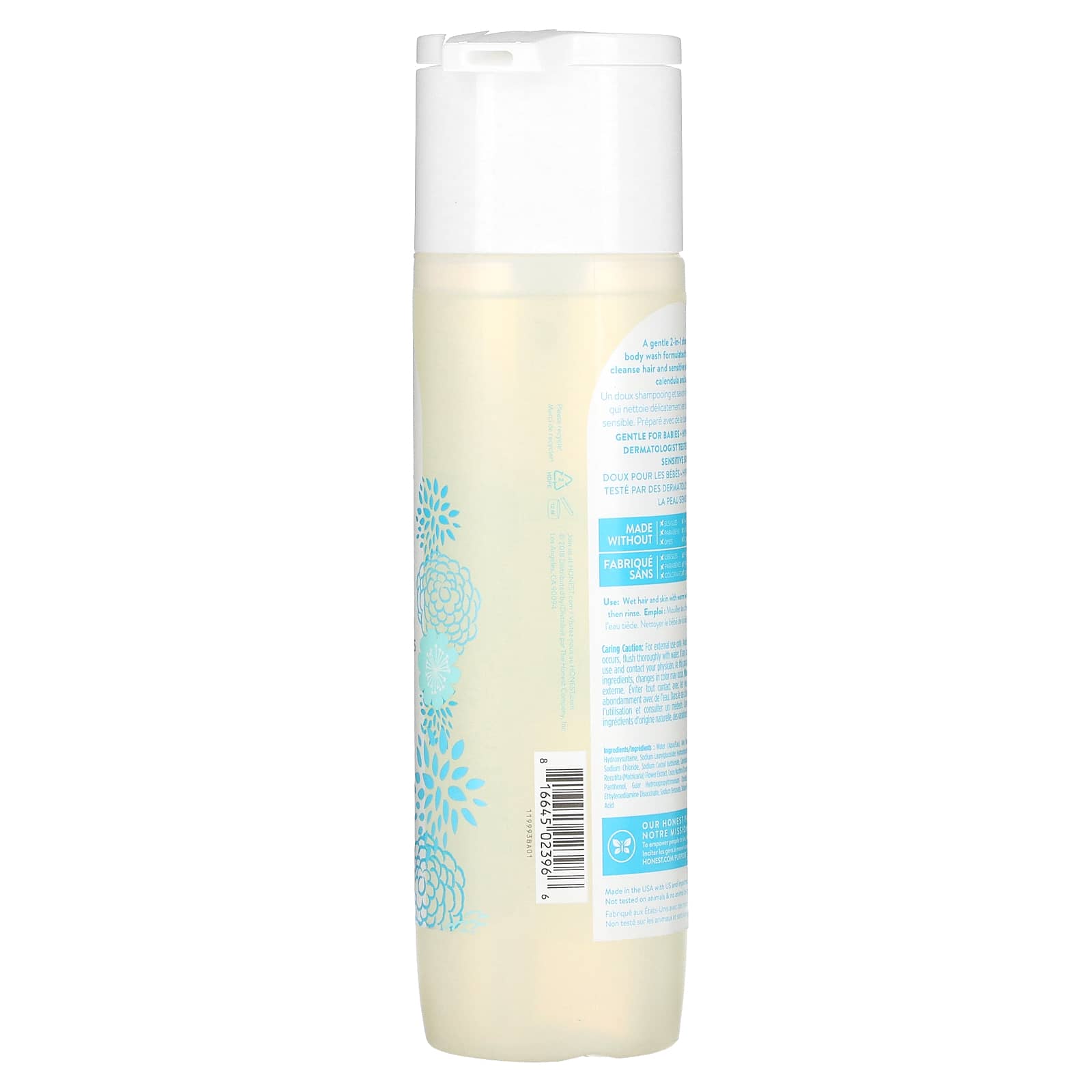 The Honest Company, Purely Sensitive Shampoo + Body Wash, Fragrance