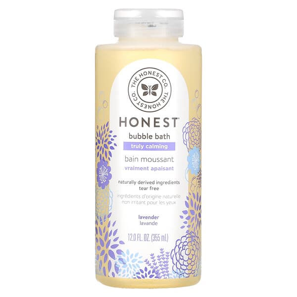 The Honest Company, トゥルーリーカーミングバブルバス、ラベンダー、355ml（12.0液量オンス）