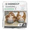 Honest Diapers, Size 3, 16-28 Pounds, Rainbow Stripes, 27 Diapers