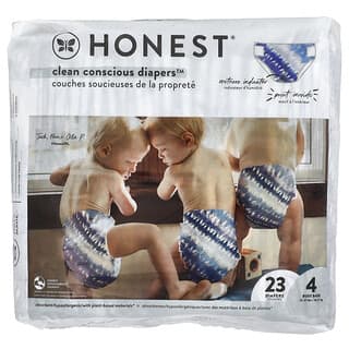 The Honest Company, Clean Conscious Diapers™, 사이즈 4, 22~37lbs 타이다이용, 기저귀 23개입