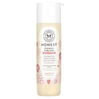 The Honest Company, 溫和滋養洗髮水 + 沐浴露，甜杏仁，10.0 液量盎司（295 毫升）
