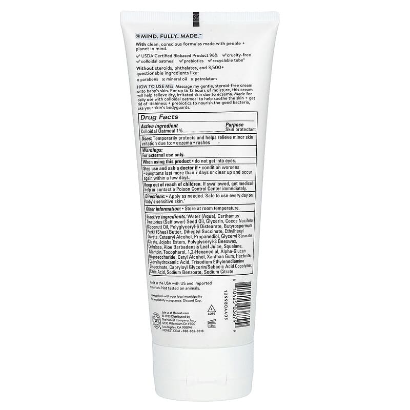 Soothe Eczema Relief Cream、無香料、207ml（7液量オンス）