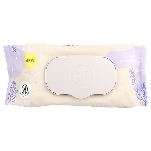 The Honest Company, 식물성 물티슈, 라벤더, 60개