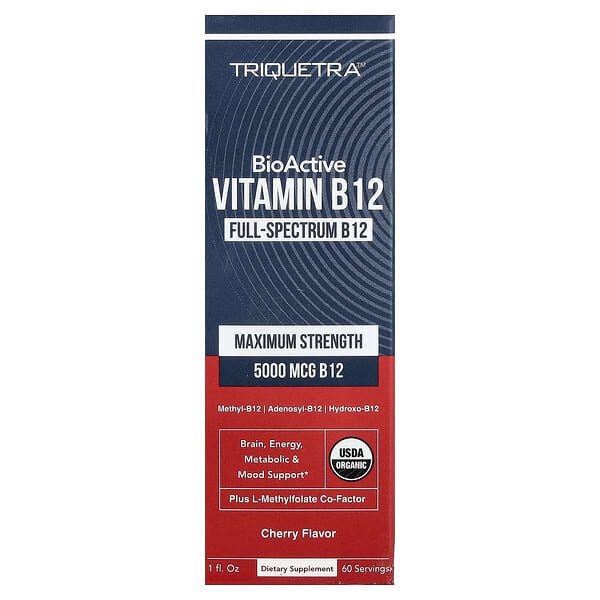 Triquetra Health, BioActive Vitamin B12, Cherry, 1 fl oz — product photo 1