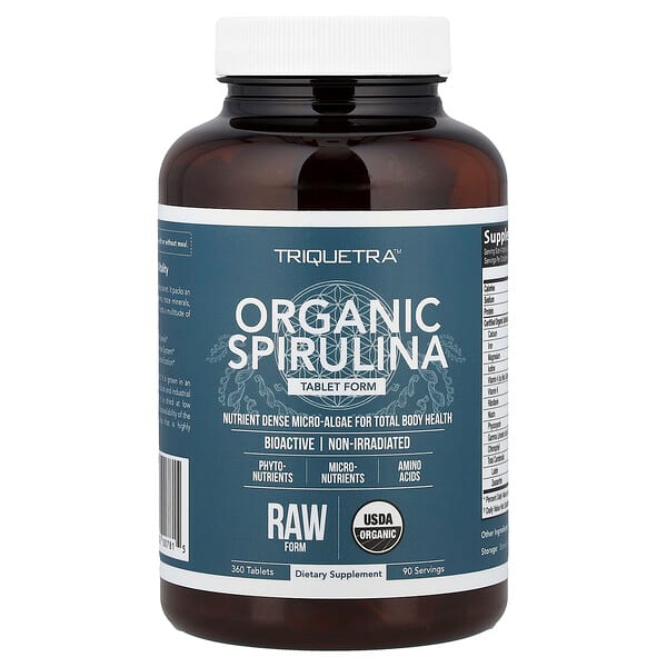 Triquetra Health, 有機螺旋藻，360 片
