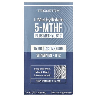 Triquetra Health, L-метилфолат 5-MTHF с метилом B12, 60 капсул