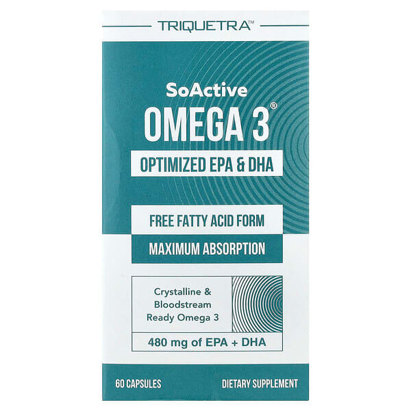 Triquetra Health, SoActive Omega 3®, 60 Cápsulas