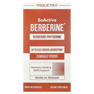 Triquetra Health, SoActive Berberine, 60 капсул (550 мг в 1 капсуле)