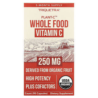 Triquetra Health, Plant-C™ Whole Food Vitamin C, 90 Capsules