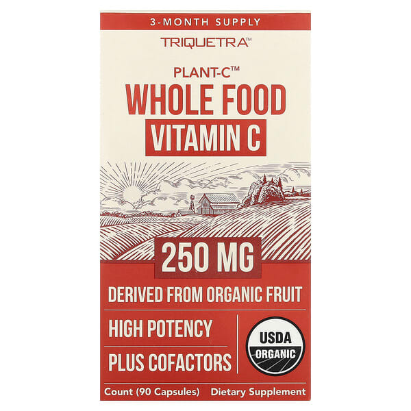 Triquetra Health, Plant-C™ Whole Food Vitamin C, 90 Capsules — product photo 1
