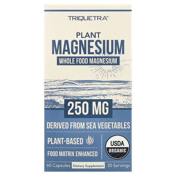 Triquetra Health Plant Magnesium, 60 Capsules