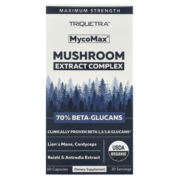 MycoMax®, Mushroom Extract Complex, Maximum Strength, 60 Capsules