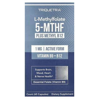 Triquetra Health, L-метилфолат 5 MTHF и метил B12, 60 капсул