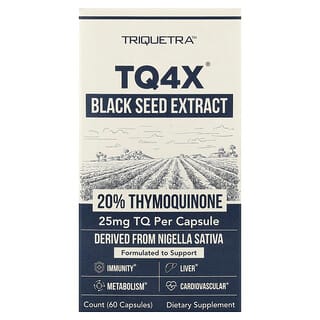 Triquetra Health, TQ4X® Экстракт семян чёрного тмина, 60 капсул