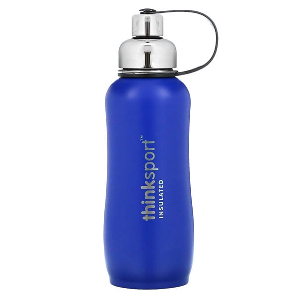 think, Thinksport，隔熱運動水瓶，藍色，25盎司（750毫升）