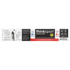 think, Thinksport, изолированный спортивный флакон, темно-розовый, 750 мл (25 унций)