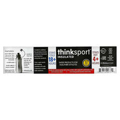 think, Thinksport, Isolierte Sportflasche, Minzgrün, 17 oz (500 ml)