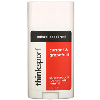 Think, Thinksport, Desodorante Natural, Groselha e Toranja, 2,9 oz (85,8 ml)