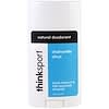 Thinksport, натуральный дезодорант, ромашка и цитрус, 2,9 унц. (85,8 мл)