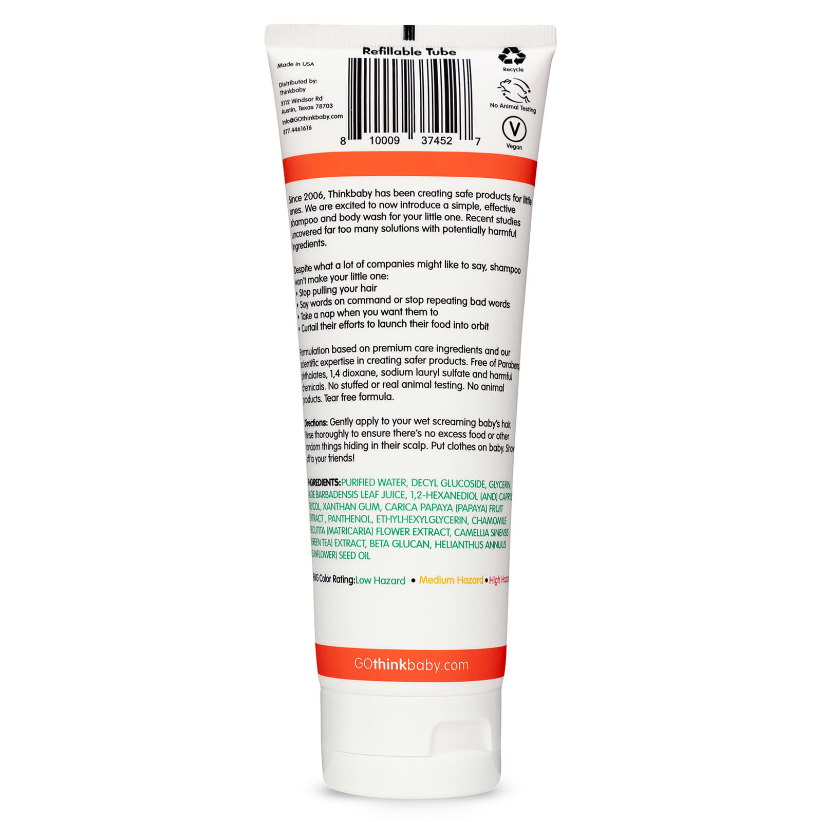 think, Thinkbaby, Baby Shampoo & Body Wash, 8 oz (237 ml)