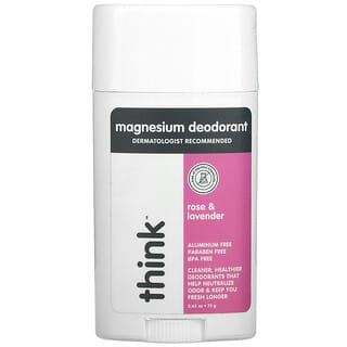 Think, Desodorante con magnesio, Rosa y lavanda, 75 g (2,65 oz)