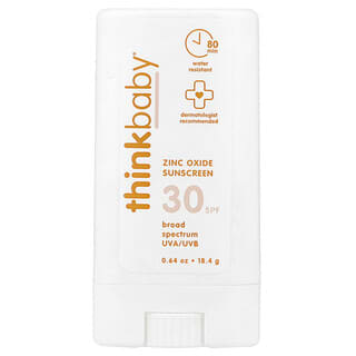 think, Thinkbaby®, Protector solar en barra con óxido de zinc, FPS 30, Sin fragancia, 18,4 g (0,64 oz)