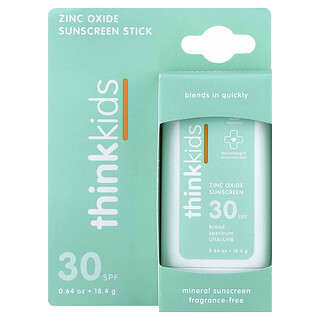 think, Thinkkids®, Protector solar en barra con óxido de zinc, FPS 30, Sin fragancia, 18,4 g (0,64 oz)