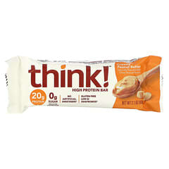 Think !, High Protein Bars, Creamy Peanut Butter, 5 Bars, 2.1 oz (60 g) Each
