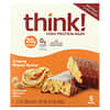 Think !, High Protein Bars, Creamy Peanut Butter, 5 Bars, 2.1 oz (60 g) Each