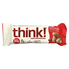 Think !, High Protein Bars, Chunky Peanut Butter, 5 Bars, 2.1 oz (60 g) Each
