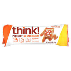 Think !, Батончики с 150 калориями и протеином, соленая карамель, 5 батончиков, 40 г (1,41 унции) каждый
